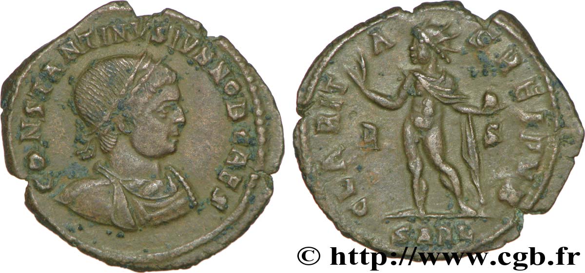 COSTANTINO II Follis ou nummus AU/XF