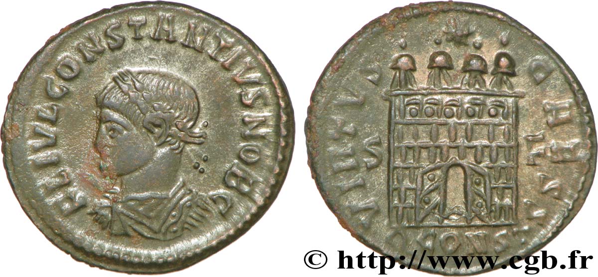 CONSTANTIUS II Centenionalis ou nummus AU/MS