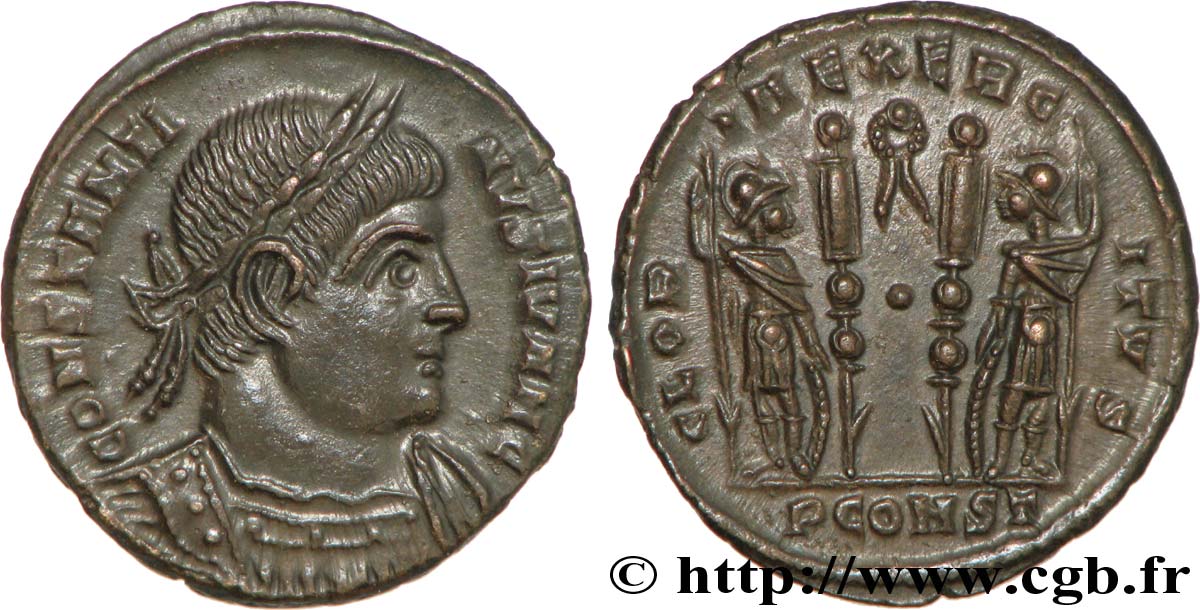 CONSTANTINUS II Centenionalis ou nummus fST