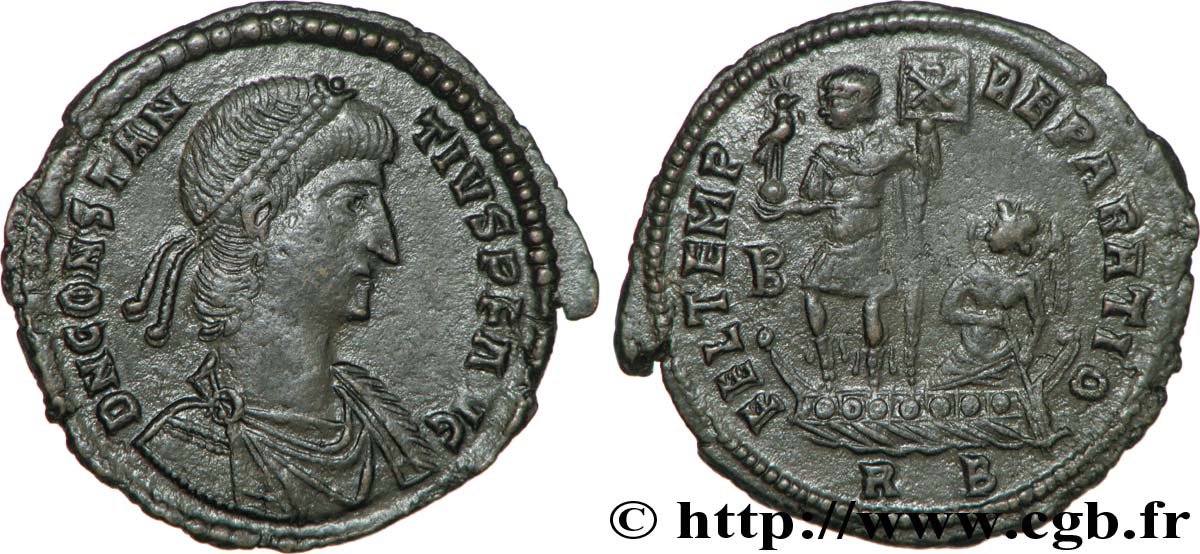 CONSTANCIO II Maiorina, (MB, Æ 2) EBC