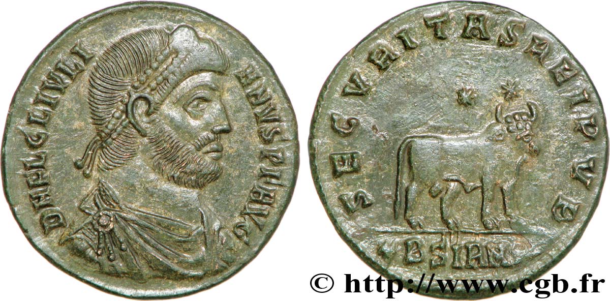 IULIANUS II DER PHILOSOPH Double maiorina, (GB, Æ 1) fST