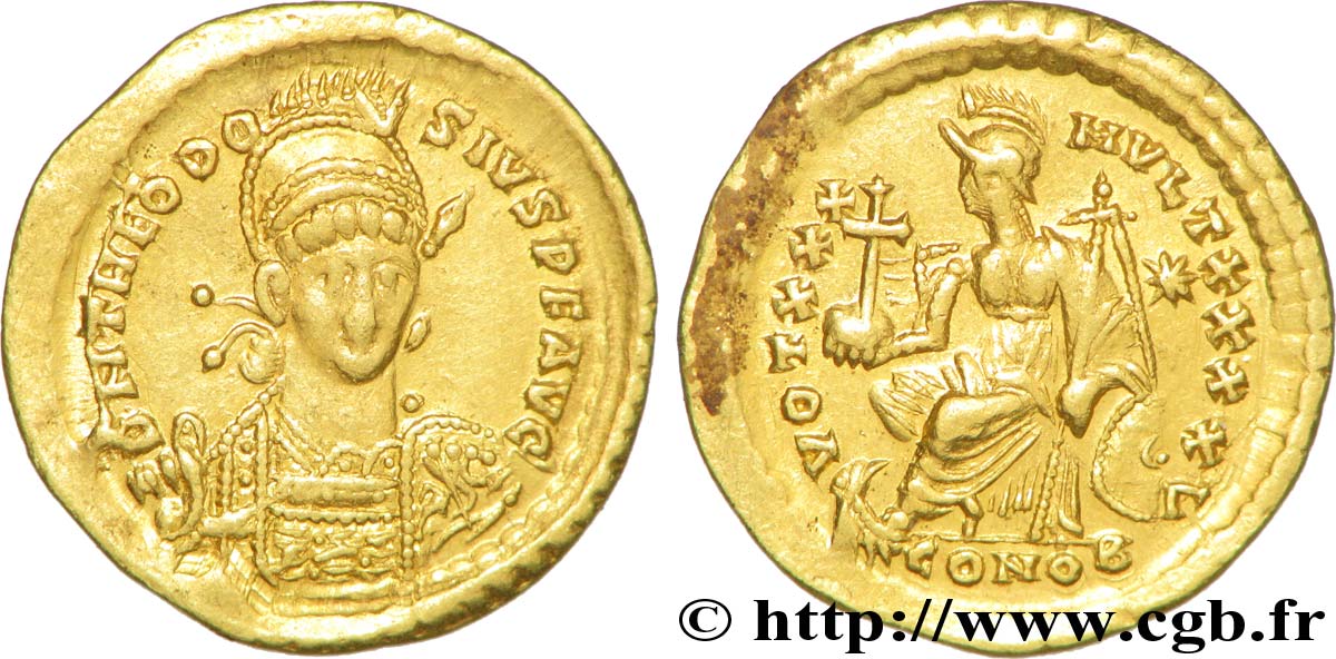 THEODOSIUS II Solidus fVZ