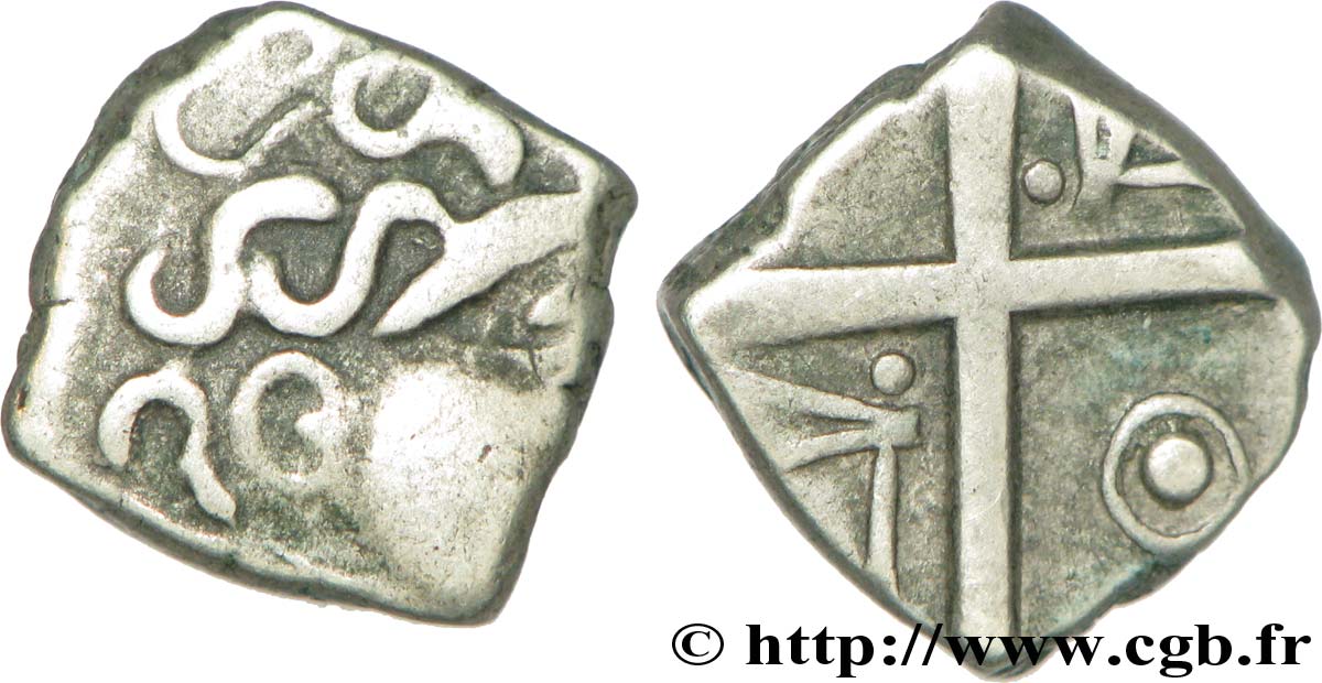 GALLIA - SOUTH WESTERN GAUL - PETROCORES / NITIOBROGES, Unspecified Drachme “au style flamboyant”, S. 198 AU