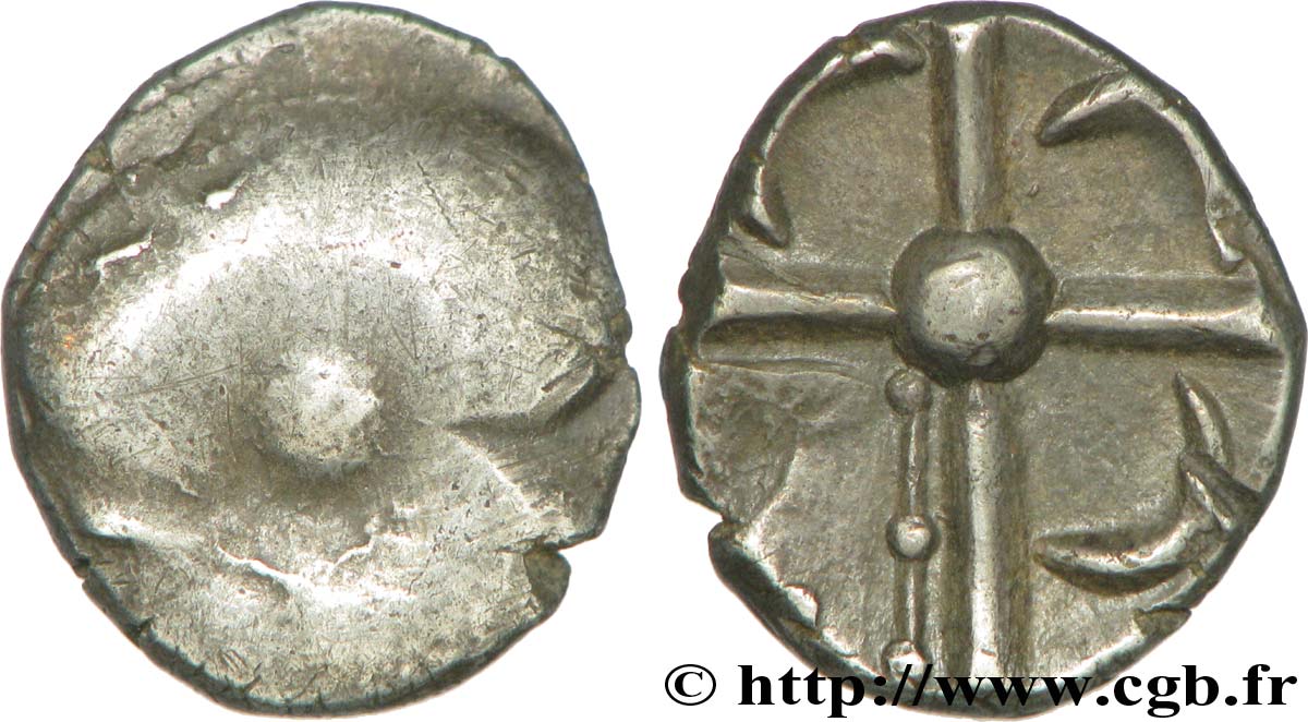 GALLIEN - SÜDWESTGALLIEN - SOTIATES (Region die Sos) Drachme trilobée, S. 367 SS/VZ