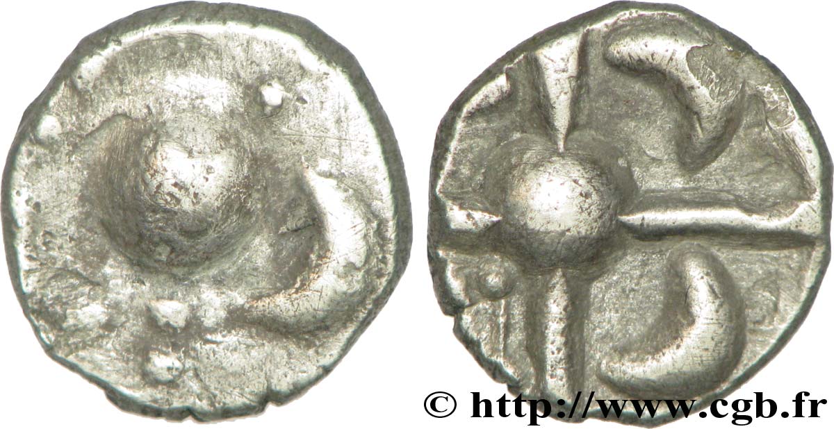 GALLIA - SUDOVESTE DELLA GALLIA - SOTIATES (Regione di Sos) Drachme trilobée, aux gros globules, S. 368* BB/q.SPL