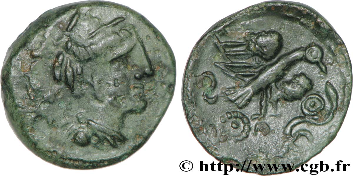 GALLIA - CARNUTES (Regione della Beauce) Bronze “à l’aigle et au serpent” XF/AU