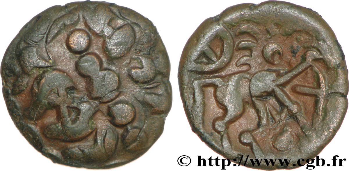 GALLIA BELGICA - NERVII (Belgica) Bronze au rameau XF/AU