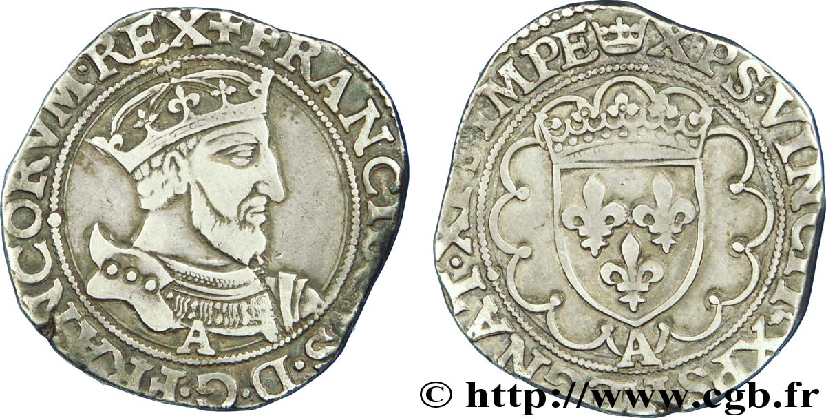 FRANCOIS I Teston, 6e type n.d. Paris SS/fVZ