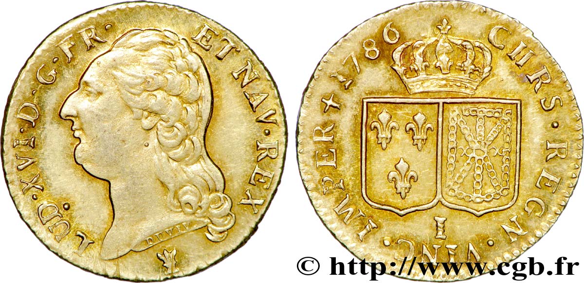 LOUIS XVI Louis d or aux écus accolés 1786 Limoges SPL