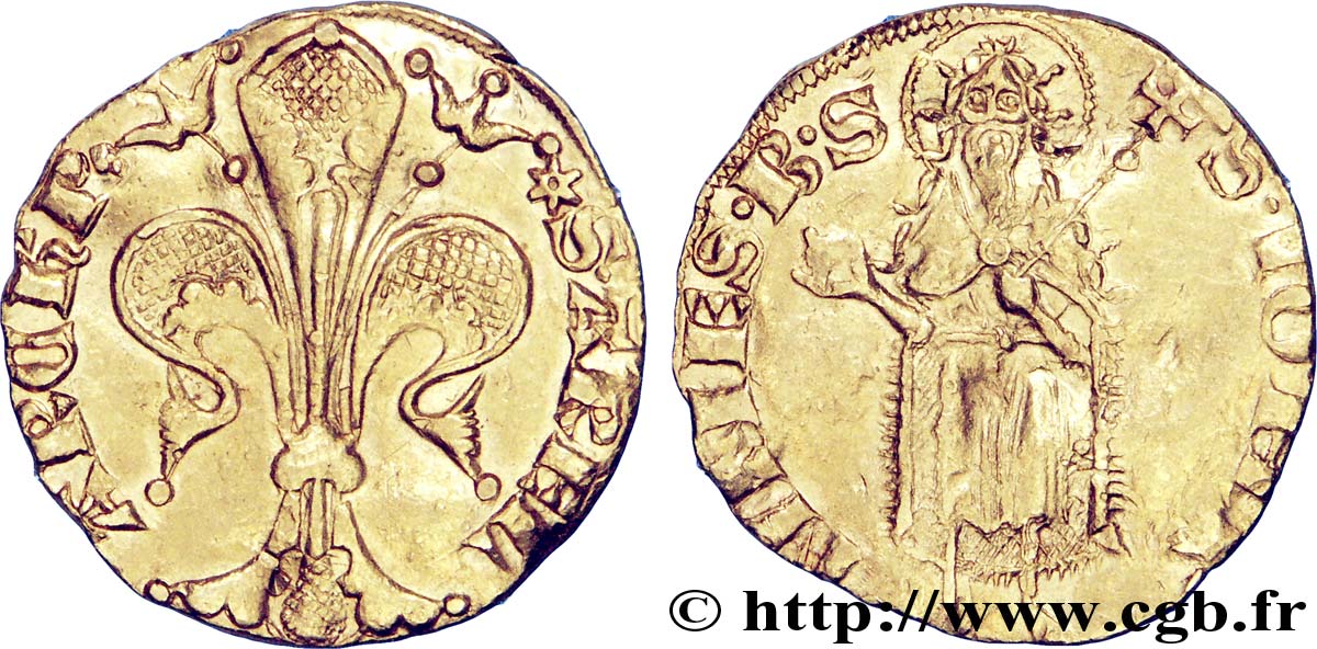 PROVENCE - ARCHEVÊCHÉ D ARLES - ÉTIENNE II DE LA GARDE Florin d or TTB