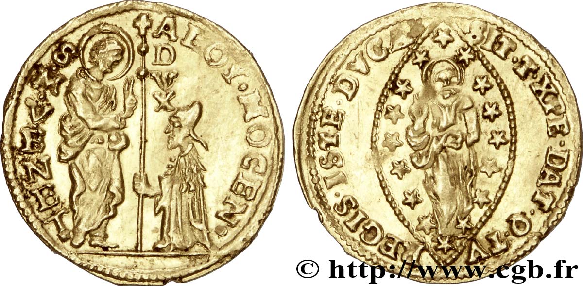 ITALIE - VENISE - ALVISE III MOCENIGO (112e doge) Sequin ou zecchino n.d.  SUP