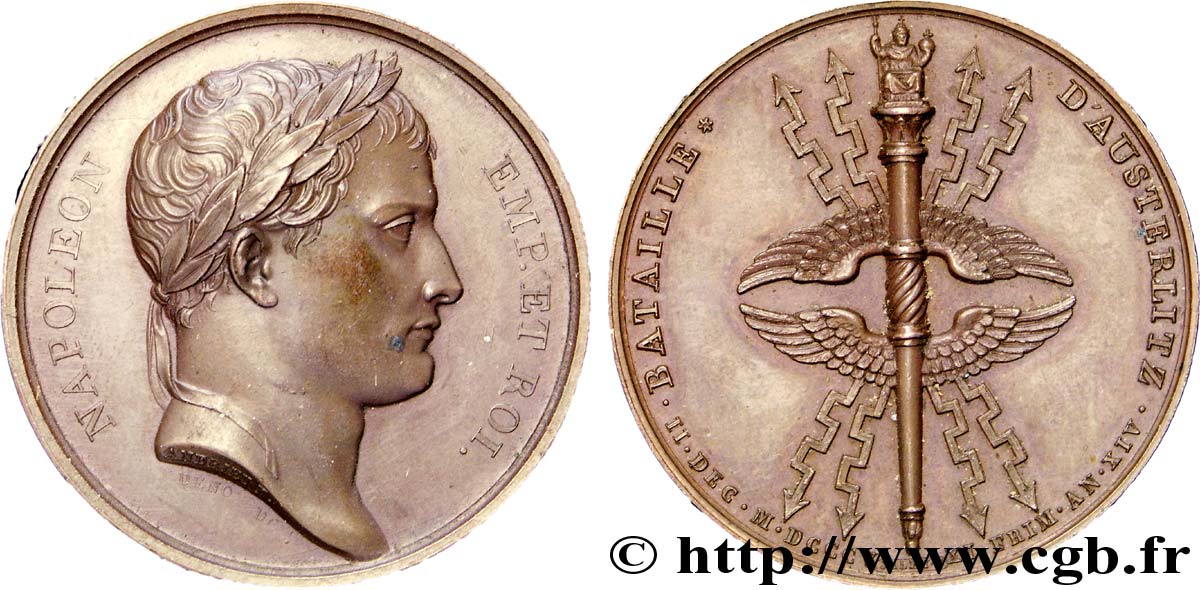 PRIMER IMPERIO Médaille BR 40, Bataille d’Austerlitz EBC
