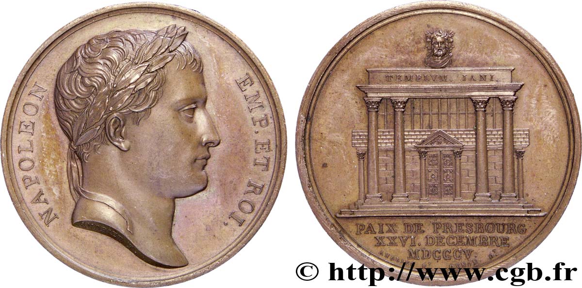 PRIMER IMPERIO Médaille BR 40, Paix de Presbourg EBC