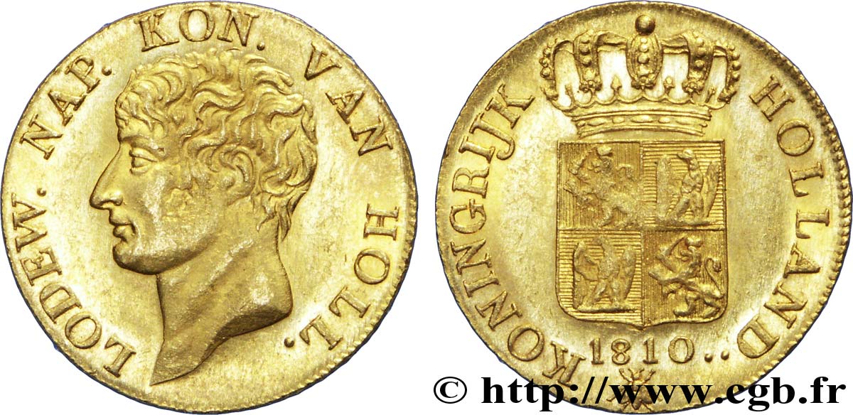Ducat d or, 2e type 1810 Utrecht VG.1595  MS 