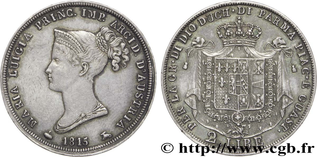 2 lire 1815 Milan M.118  AU 