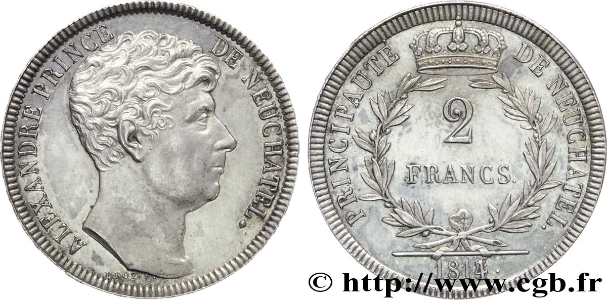 Essai de 2 francs 1814 Paris VG.1527  MS 