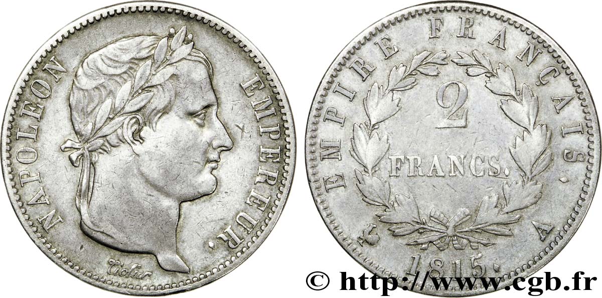 2 francs Cent-Jours 1815 Paris F.256/1 XF 