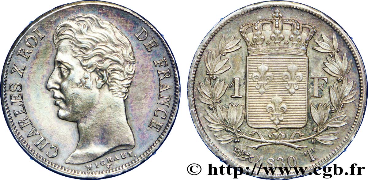 1 franc Charles X 1830 Nantes F.207A/32 SUP 