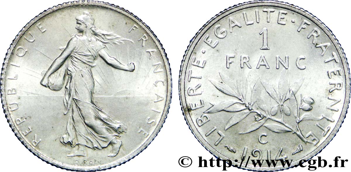 1 franc Semeuse 1914 Castelsarrasin F.217/20 EBC 
