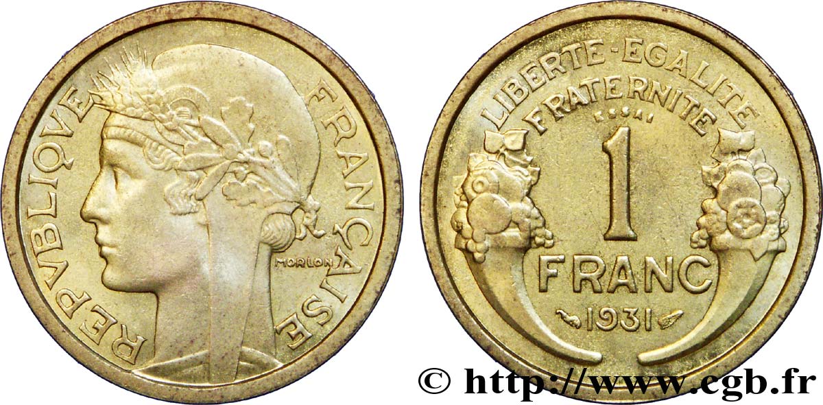 Essai de 1 franc Morlon 1931 Paris F.219/1 MS 