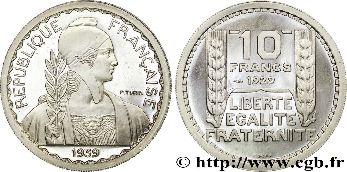 Préparation de la 20 francs Pétain, grand module, listel large, 31 mm, 12 g - Essai n.d. Paris Maz.2606 e MS 