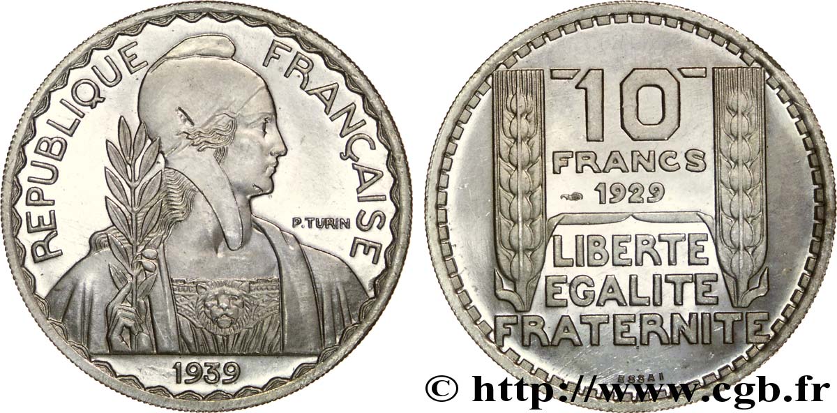 Préparation de la 20 francs Pétain, grand module, 30 mm, 9 g - Essai n.d. Paris Maz.2606 b MS 