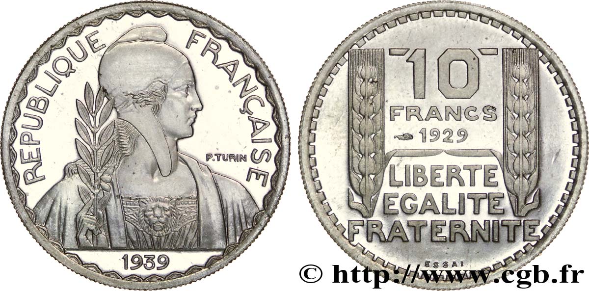 Préparation de la 10 francs Pétain, moyen module, 25 mm, 7,5 g - Essai n.d. Paris G.803 a ST 