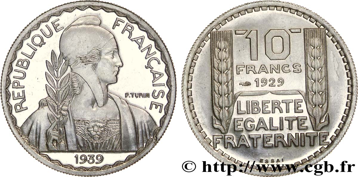 Préparation de la 10 francs Pétain, moyen module, 25 mm, 7 g - Essai n.d. Paris G.803 a SC 