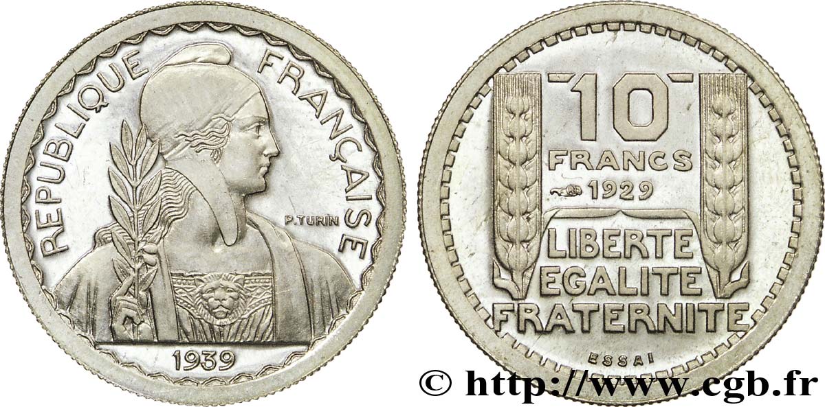 Préparation de la 5 francs Pétain, petit module, 21 mm, 5 g - Essai n.d. Paris Maz.2606 e FDC 