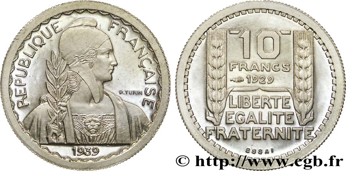 Préparation de la 5 francs Pétain, petit module, 21 mm, 3,5 g - Essai n.d. Paris Maz.2606 e FDC 