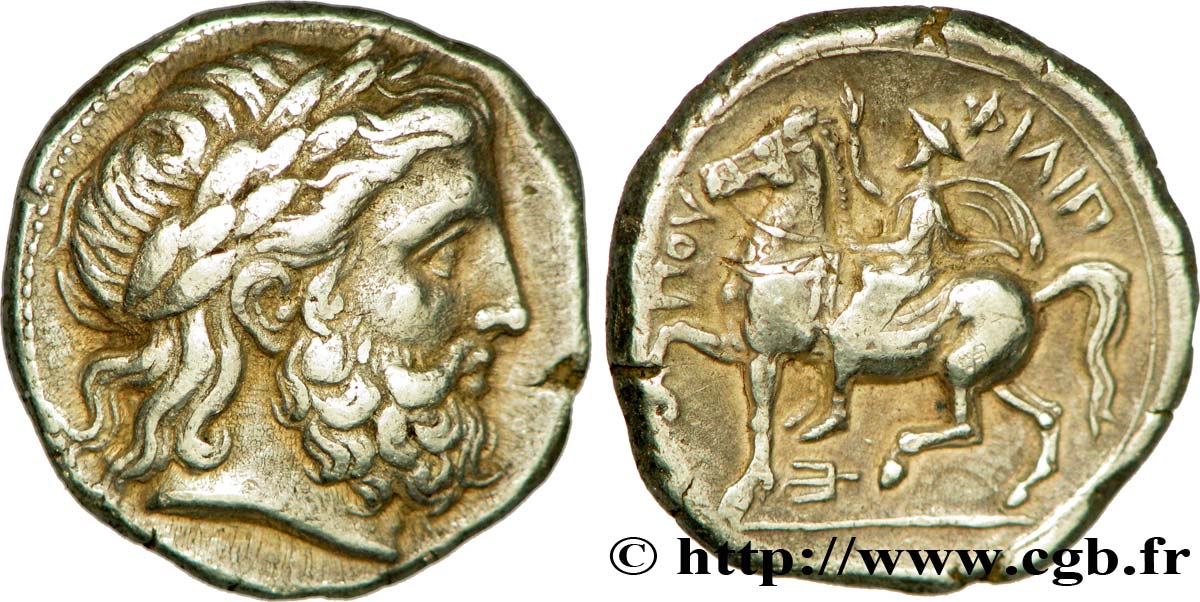 MACEDONIA - MACEDONIAN KINGDOM - PHILIP II Tétradrachme AU
