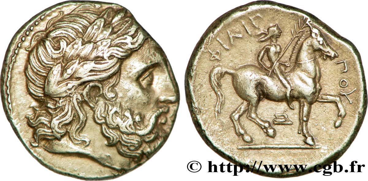MACEDONIA - MACEDONIAN KINGDOM - PHILIP II Tétradrachme MS