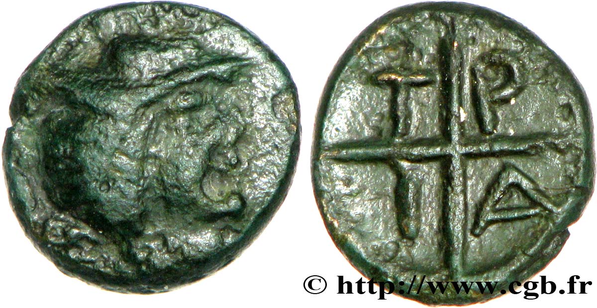 MAKEDONIEN - TRAGILOS Bronze (PBQ, Æ 10) SS/fVZ