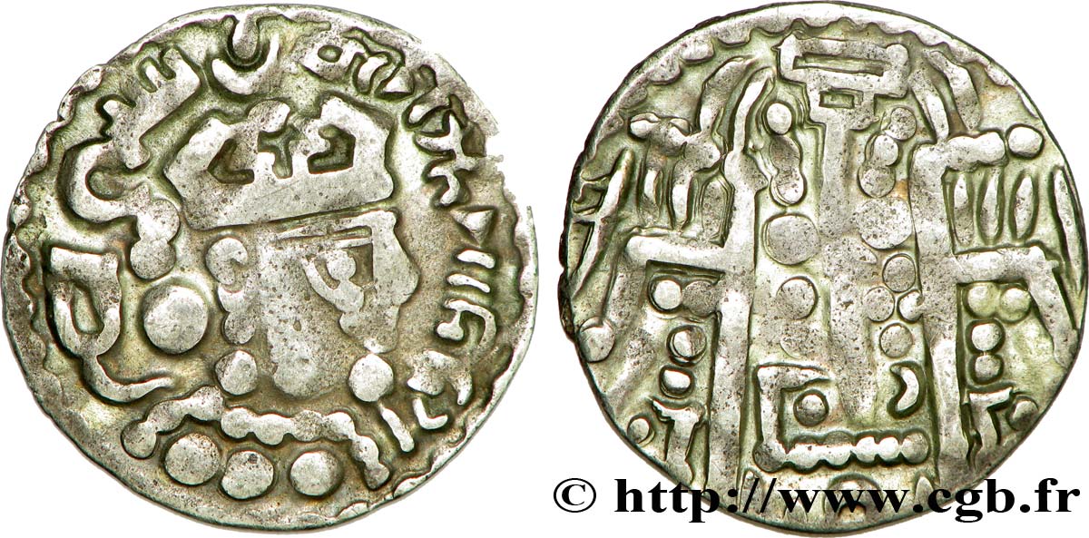 HUNOS HEPHTHALITOS Drachme, (MB, Æ 24) XF