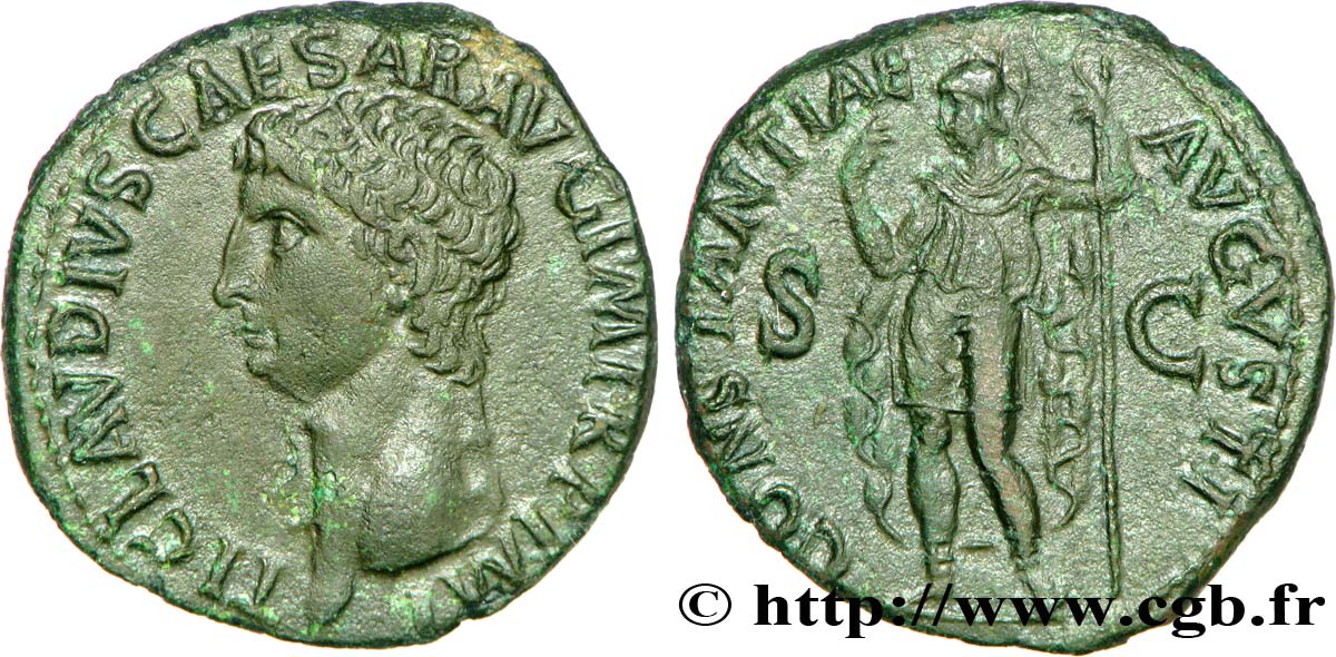 CLAUDIUS Dupondius, (MB, Æ 27) AU
