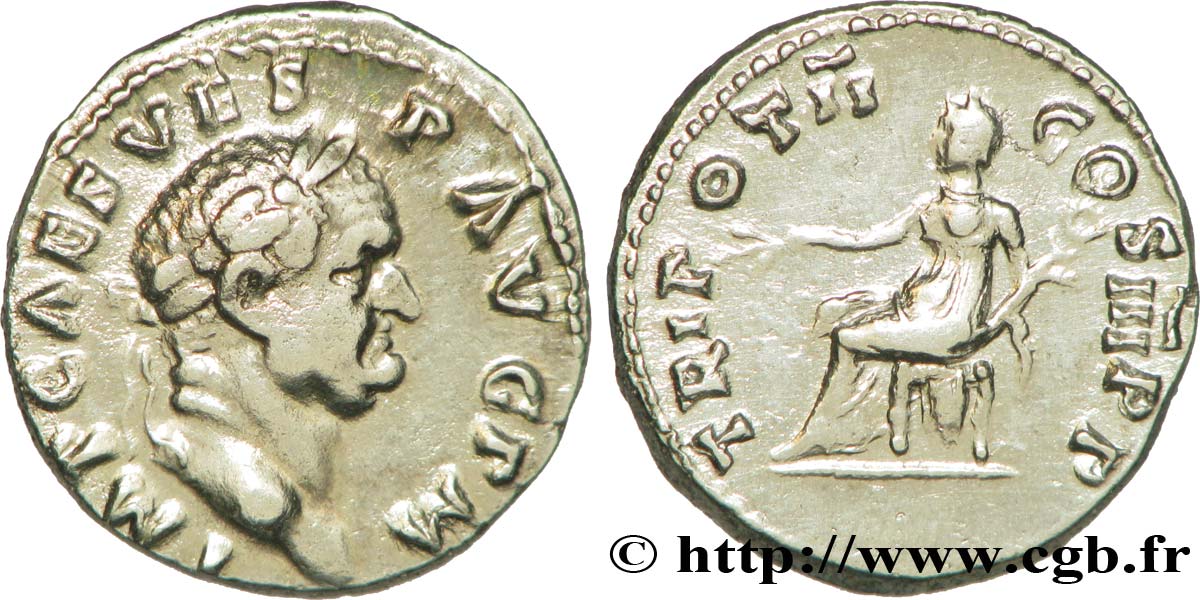 VESPASIAN Denier AU