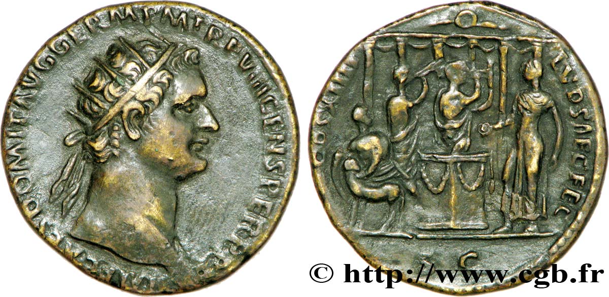 DOMITIANUS Dupondius, (MB, Æ 28) SS