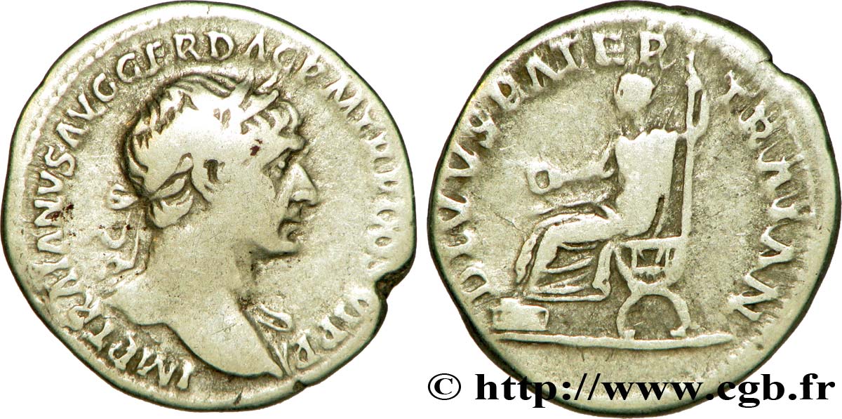 TRAJAN et TRAJAN PÈRE Denier TTB/TB+