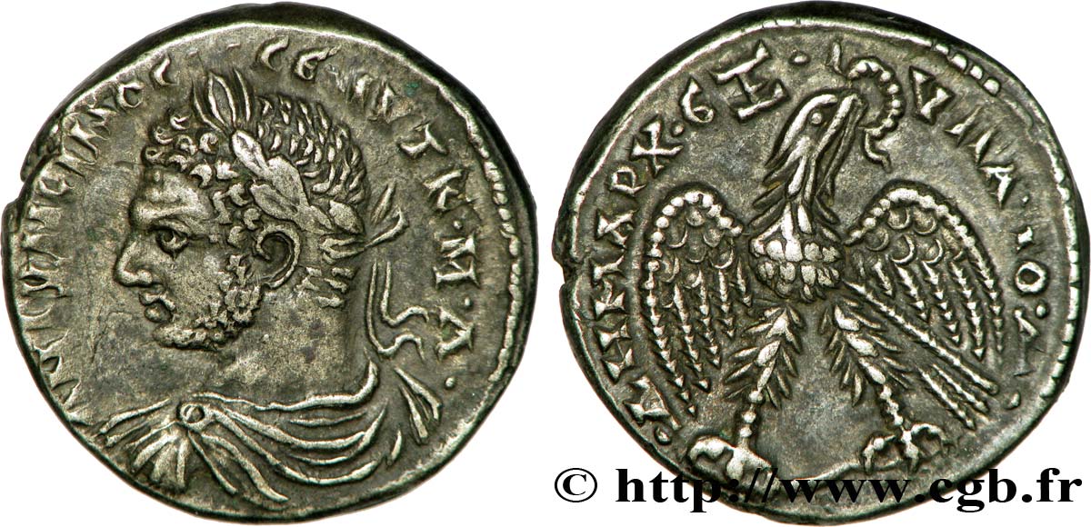 CARACALLA Tétradrachme syro-phénicien SPL