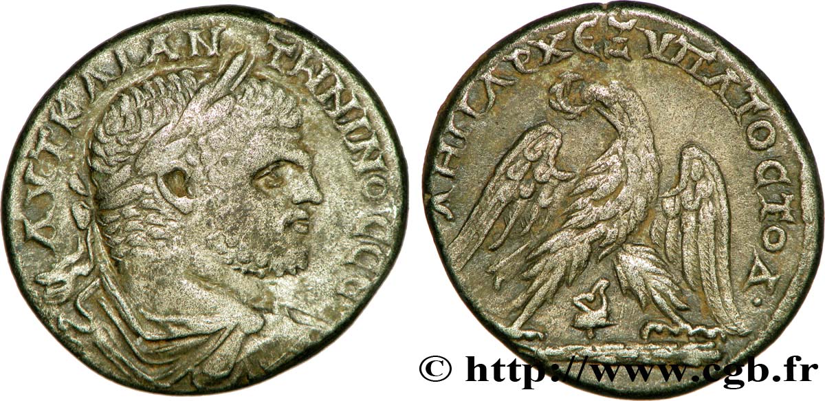 CARACALLA Tétradrachme syro-phénicien XF