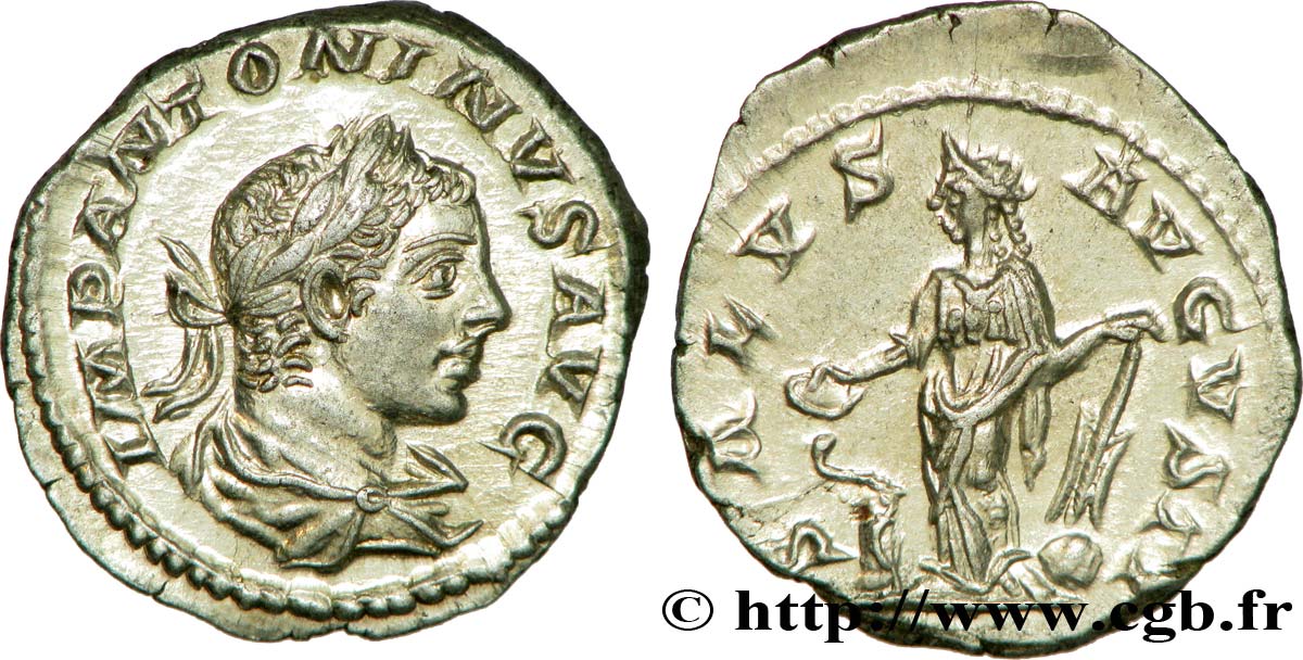 ELAGABALUS Denier MS