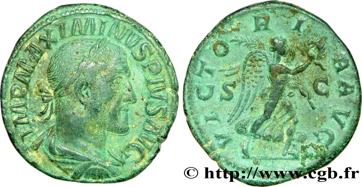 MAXIMINUS I THRAX Sesterce, (GB, Æ 32) fVZ