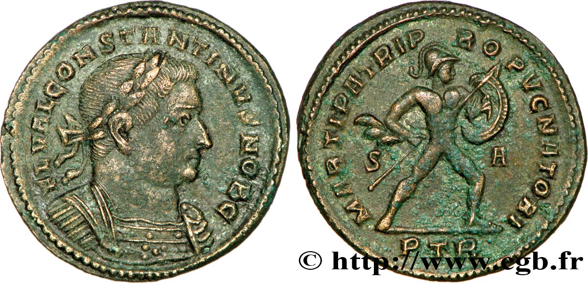 COSTANTINO I IL GRANDE Follis ou nummus q.SPL