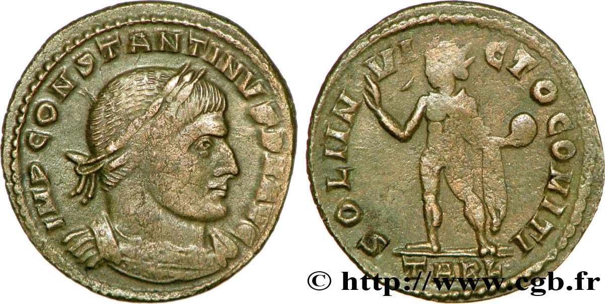 CONSTANTINE I THE GREAT Follis ou nummus XF