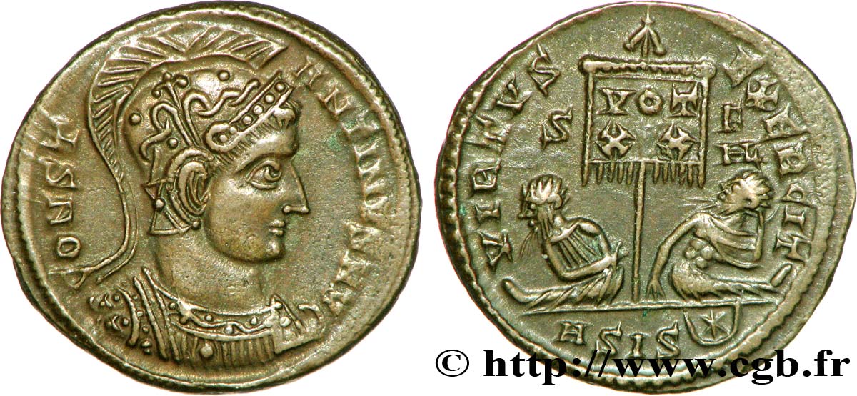 CONSTANTINE I THE GREAT Centenionalis ou nummus AU