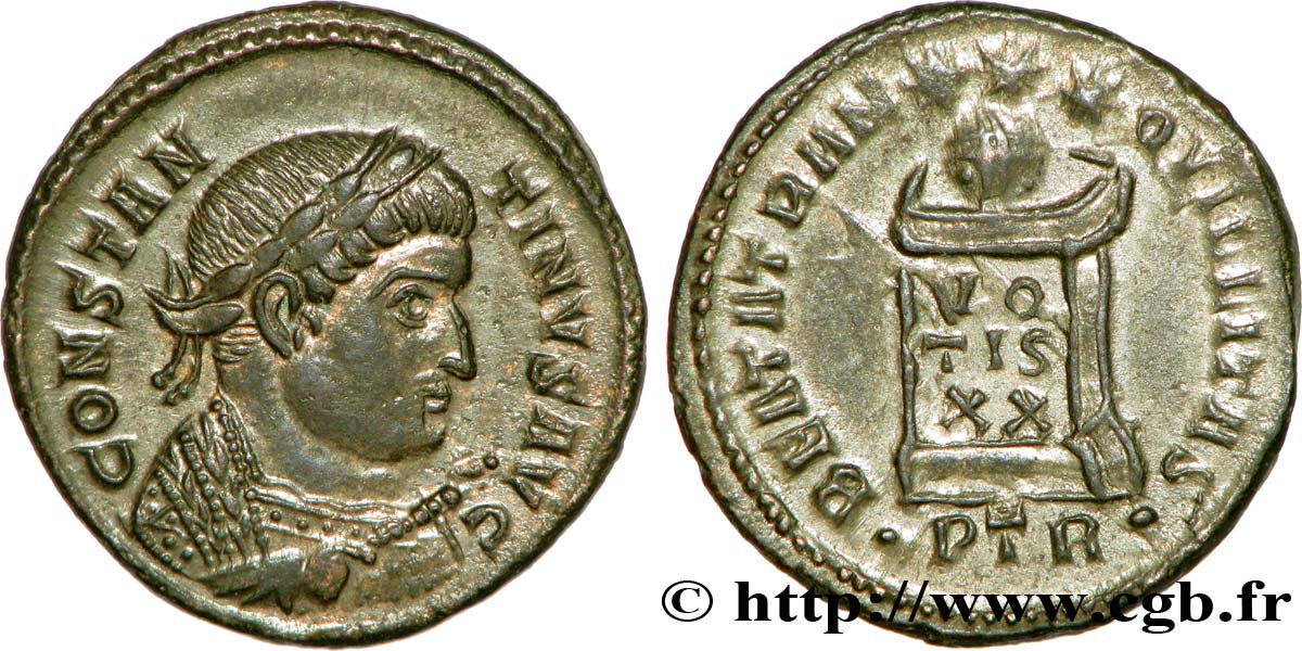 COSTANTINO I IL GRANDE Centenionalis ou nummus FDC