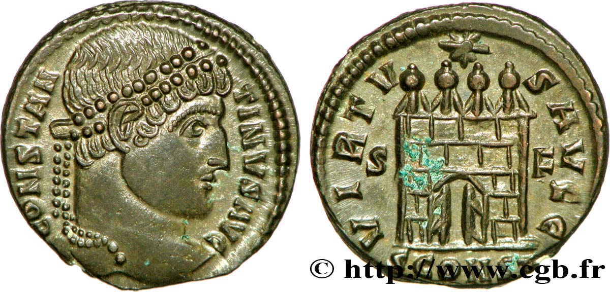 CONSTANTINO I EL MAGNO Centenionalis ou nummus FDC