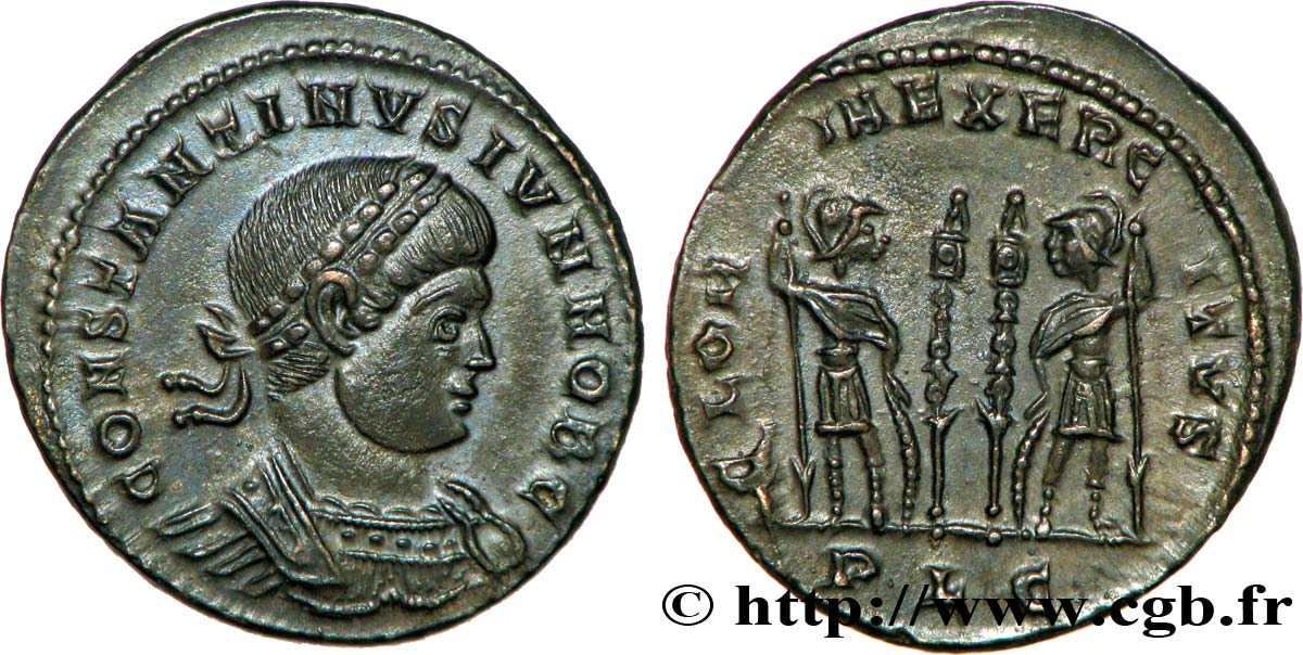 COSTANTINO II Centenionalis ou nummus MS