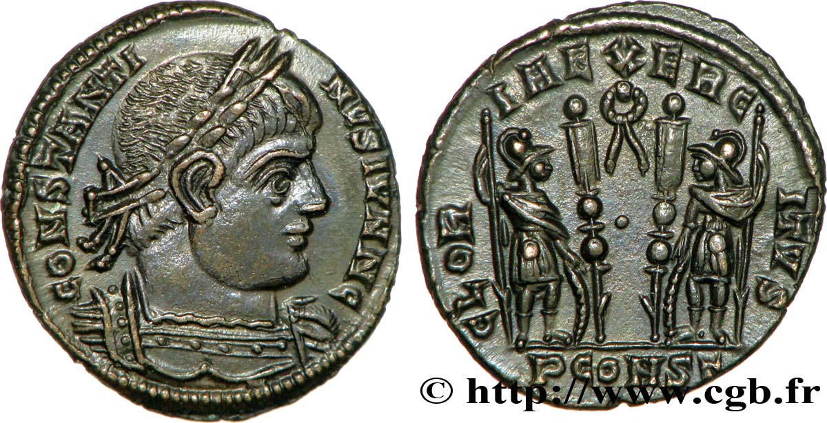 CONSTANTIN II Centenionalis ou nummus FDC