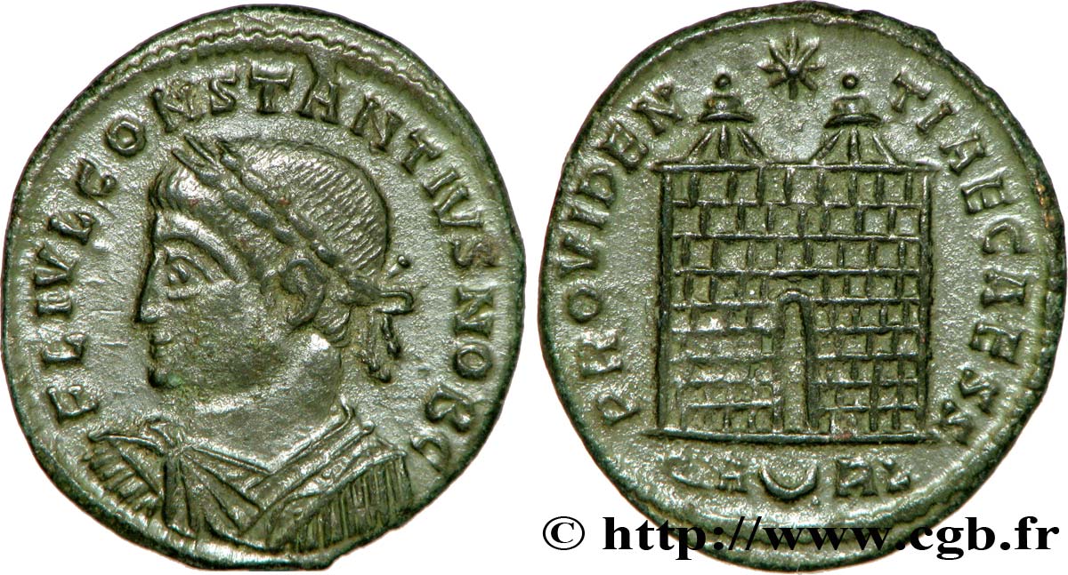 CONSTANTIUS II Centenionalis ou nummus MS